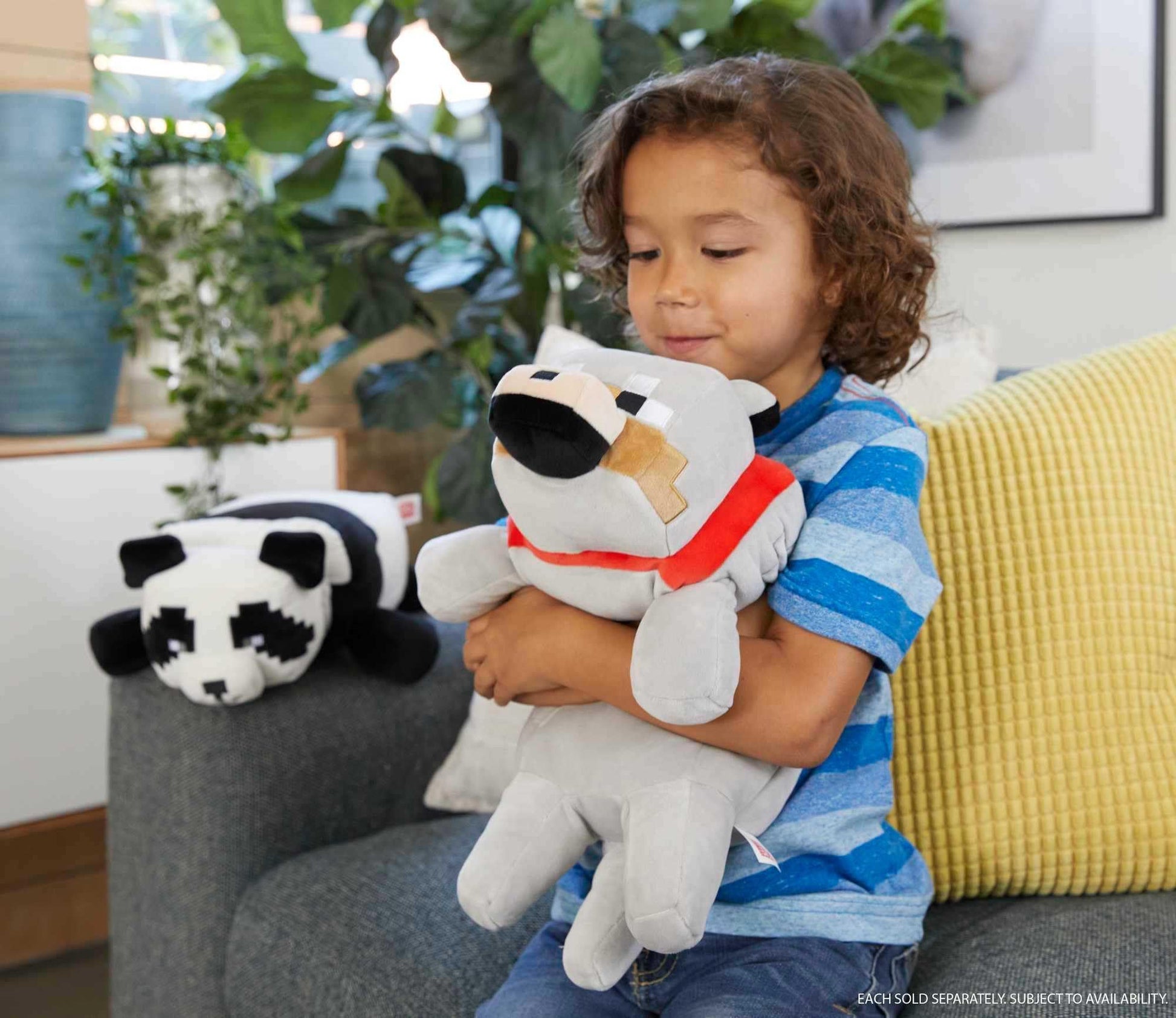 Mattel Minecraft Plush Panda 12-inch Stuffed Animal Figure, Floppy Soft Doll Inspired by Video Game Character, Collectible Toy