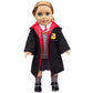9pc Hermione Granger Inspired Outfit- 18" Doll Clothes & Accessories Compatible w American Girl Dolls- School Uniform Set Includes Shirt, Skirt