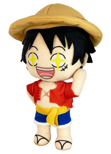 Great Eastern Entertainment One Piece - Monkey D. Luffy (Face Changing) Plush 8" H