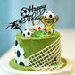 14PCS Soccer Cake Topper Decorations Set with Soccer Ball Cupcake Toppers and Player Figures for Soccer Birthday Party Sport Theme Supplies
