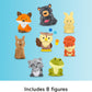 Fisher-Price Little People Toddler Toy Forest Friends Carry Case Playset with Animal Figures for Pretend Play Kids Ages 1+ Years