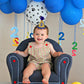 Maticr Baby Boy 1st Birthday Cone Hat Headband Cake Smash First Birthday Party Supplies (Gold Black 1)