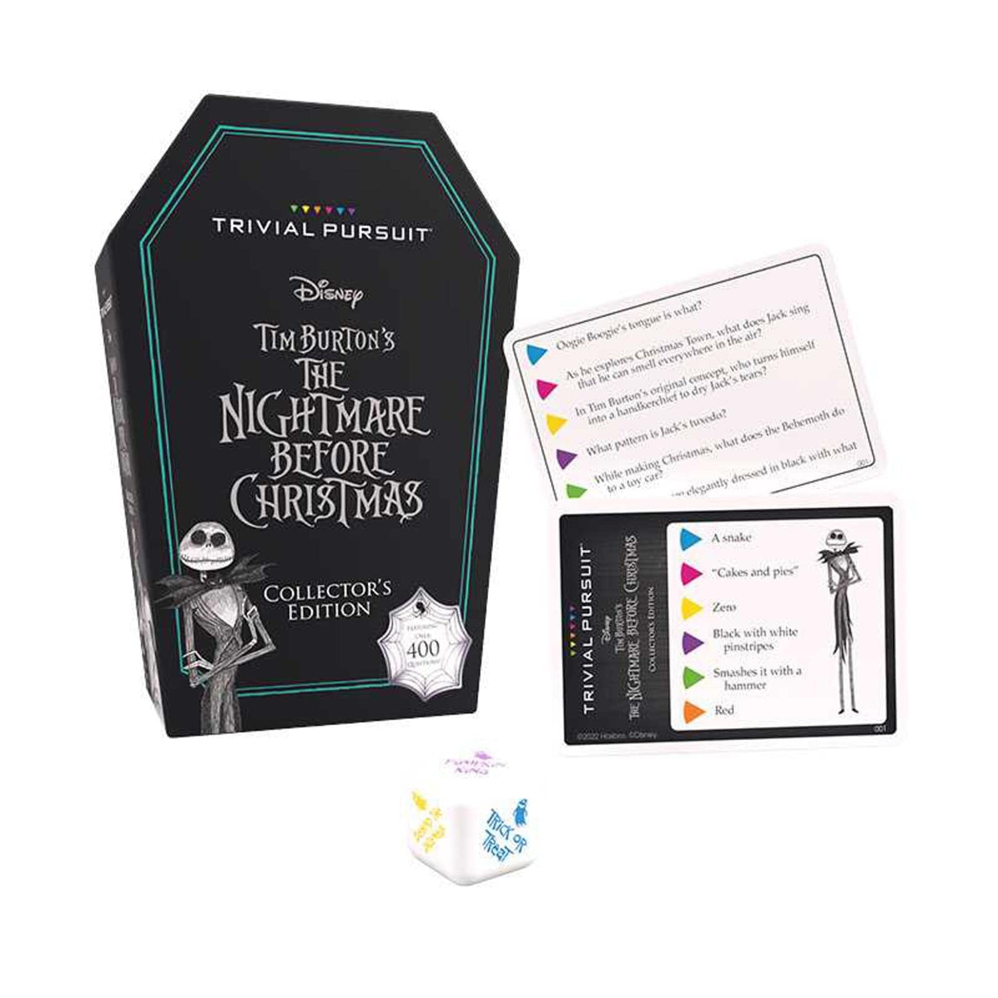 TRIVIAL PURSUIT: Disney Tim Burton’s The Nightmare Before Christmas | Collectible Trivia Board Game Featuring 420 Questions from Classic Stopmotion
