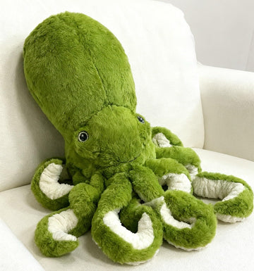 AIRROAD Giant Stuffed Animal Octopus (Green) 36 Inches Long,Super Soft Touch, Release The Pressure of Work and Life, for Kids and Adults.
