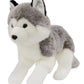 Ice King Bear Lifelike Siberian Husky Stuffed Animal - Plush Toy - 13 Inches Length (Lying)