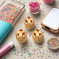 10 PCS Miniature Cakes Set, Realistic Resin Layer Cake Models with Cherry Topping for Dollhouse Bakery Accessories, 1:12 Scale Fake Food for Diorama &