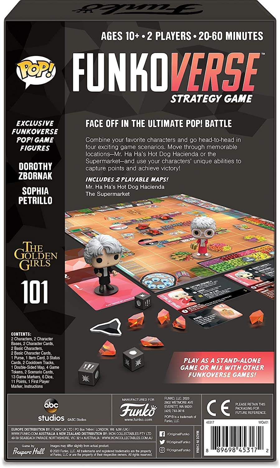 Funko Games Funko POP! Funkoverse 101-Expandalone - (English) Golden Girls Board Game - Light Strategy Board Game for Children & Adults (Ages 10+) -