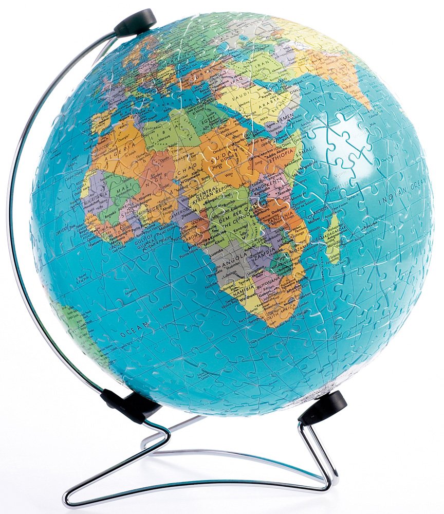 Ravensburger The Earth 540 Piece 3D Jigsaw Puzzle Ball for Kids and Adults - Easy Click Technology Means Pieces Fit Together Perfectly