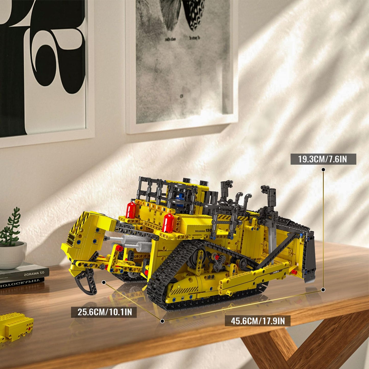Mould King RC Bulldozer Building Set for Adults, Bulldozer Truck Construction Vehicle Model with Motors, APP Control Truck with Engines, 1508 Pieces
