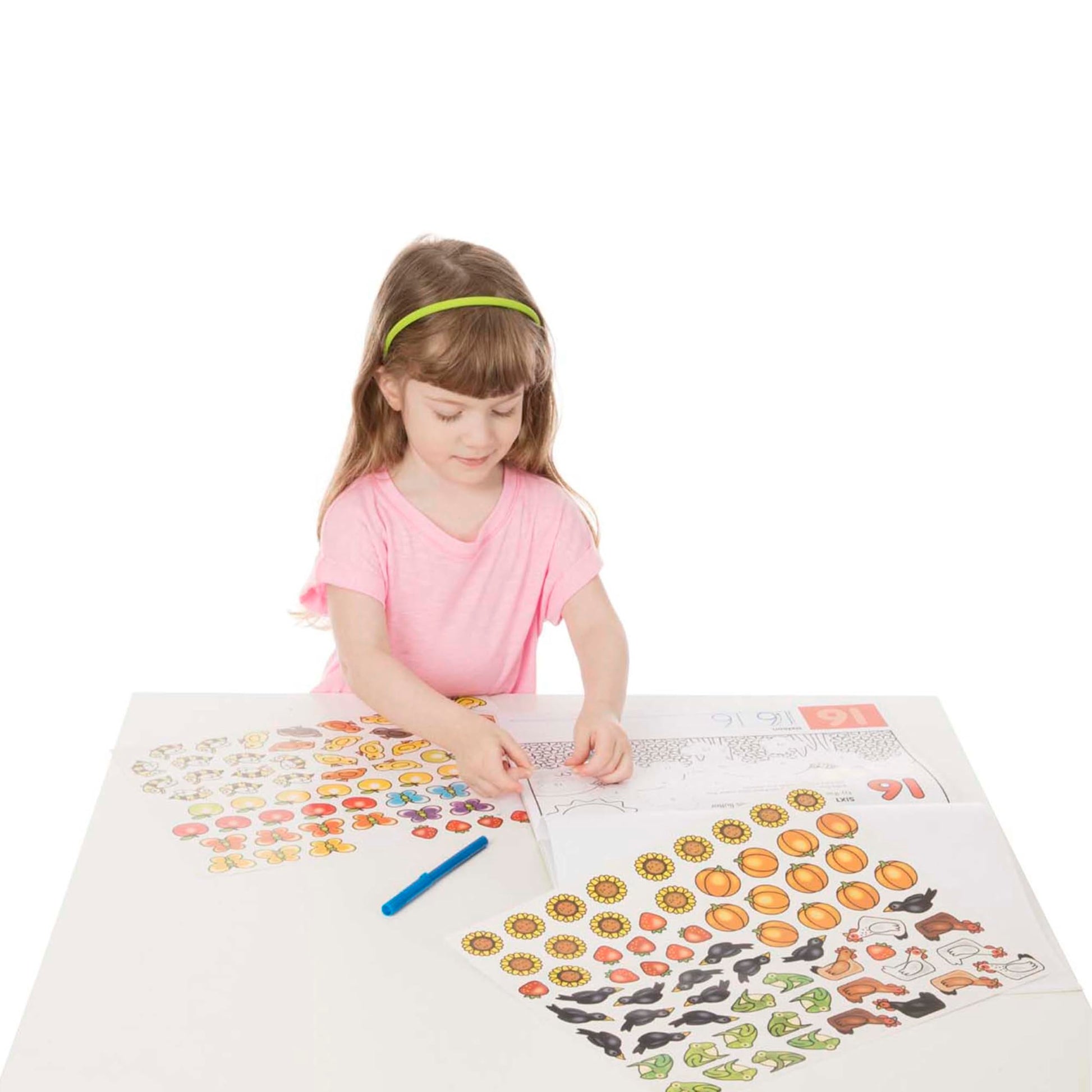 Melissa & Doug Activity Pad Bundle - Alphabet, Colors & Shapes & Numbers Sticker and Coloing Activity Books for Girls and Boys, Great Travel Toy