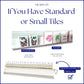 Acrylic White Mahjong Tile Pusher Racks (Set of 4) - White Color(18.5 Inches Long)