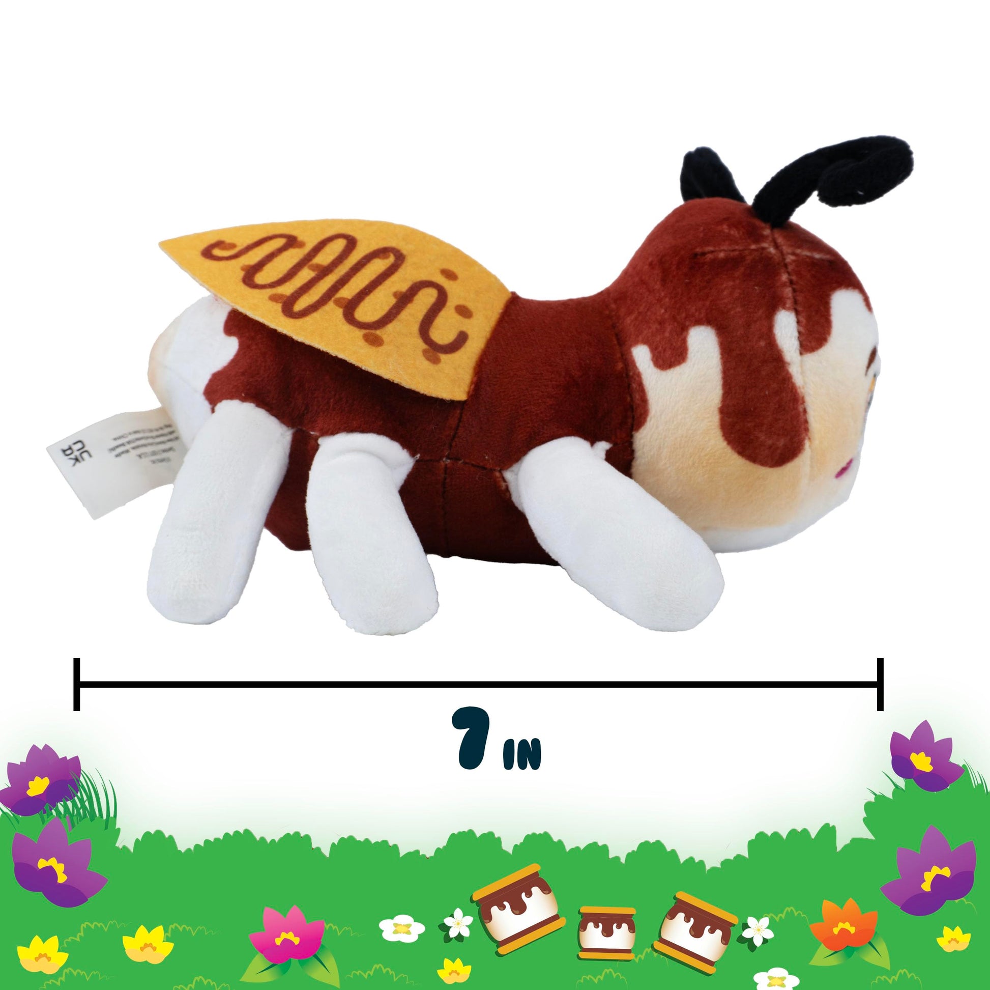 Snuggle Bugs (Firefly) - S’Mores Scented Plush Toy - Cute Firefly Stuffed Animal for Kids, Aromatherapy Gift, Soft Collectible Plush Bug, Cozy Stress