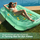 Float Joy Tanning Pool Inflatable Pool Floats Adult Tanning Bed Pool Lounger Blow Up Pool Floaties for Floating Sunbathing Suntan Tub