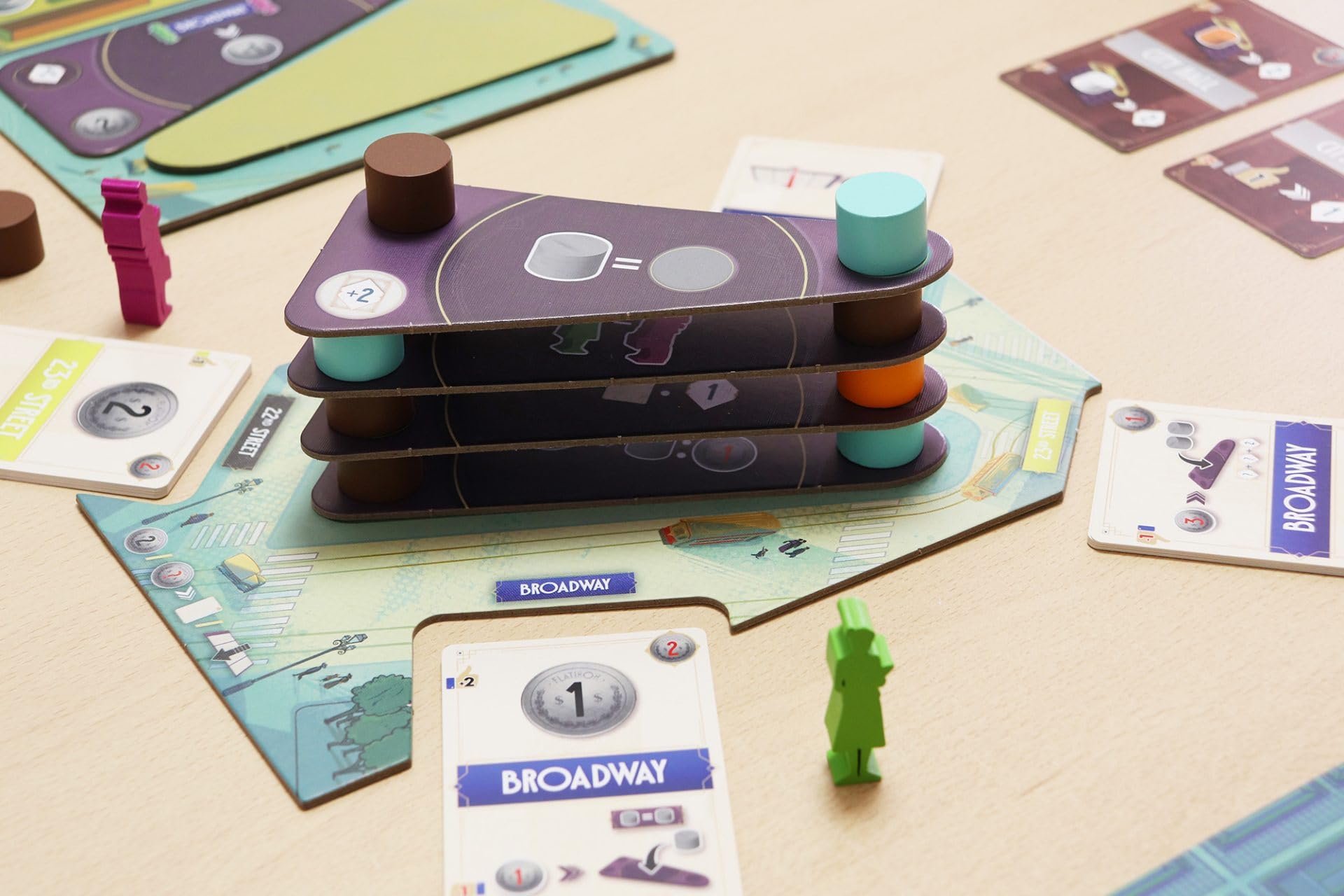 Flatiron Board Game - Build The Iconic New York Skyscraper! Architectural Strategy Game, Fun Family Game for Kids & Adults, Ages 12+, 1-2 Players, 45