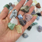 450 Pieces Rocks Collections for Kids, 40+ Kinds Gemstones and Crystals Set, Rocks and Minerals Science Kit Include 1.5lb Tumbled Chips Crystals