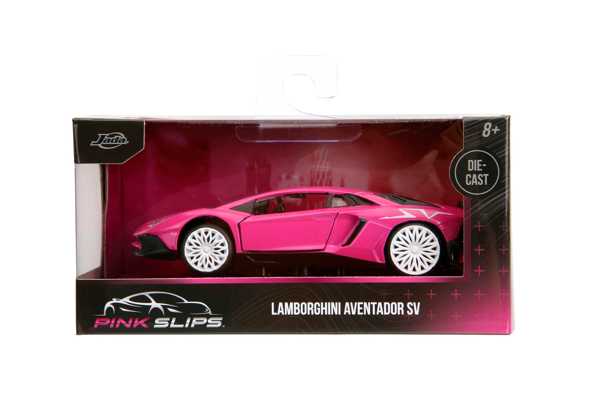 Jada Pink Slips 1:32 Lamborghini Aventador Die-Cast Car, Toys for Kids and Adults