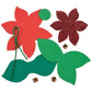 Poinsettia Ornament Craft Kit - Crafts for Kids and Fun Home Activities - Makes 12