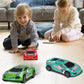 ZOHANINDL 7 inch Friction Power Car Toys Set, Push and Go Pull Back Trucks Wind up Race Car 3 Pack Suitable for Toddlers 3 4 5 6 7 Year Old Kids Toys