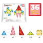 PicassoTiles 36pcs Mini Size Magnetic Tiles Magnet Toys Diamond Series Sensory Construction Building Blocks Set STEM Learning Travel Size Educational