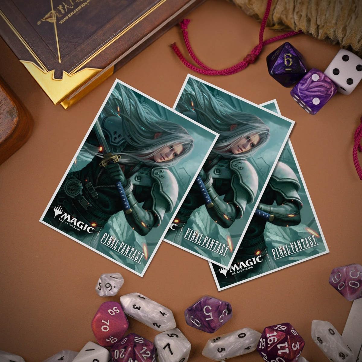 Ultra PRO - Final Fantasy x Universes Beyond Sephiroth (Wisnu Tan) 105ct APEX Deck Protector™ Sleeves for Magic: The Gathering | Trading Card