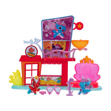 Jazwares Mermicorno: Starfall Octokyo Playset - 2 Mermicorno Figures, 4 Accessories, 3 Areas of Play - Ages 5+ - Officially Licensed Product