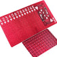 CIBOAN Red Plastic Waterproof Playing Cards, Deck of Cards, Durable Standard Size Poker Deck for Family Game Nights, Travel,Beach & Pool& Outdoor