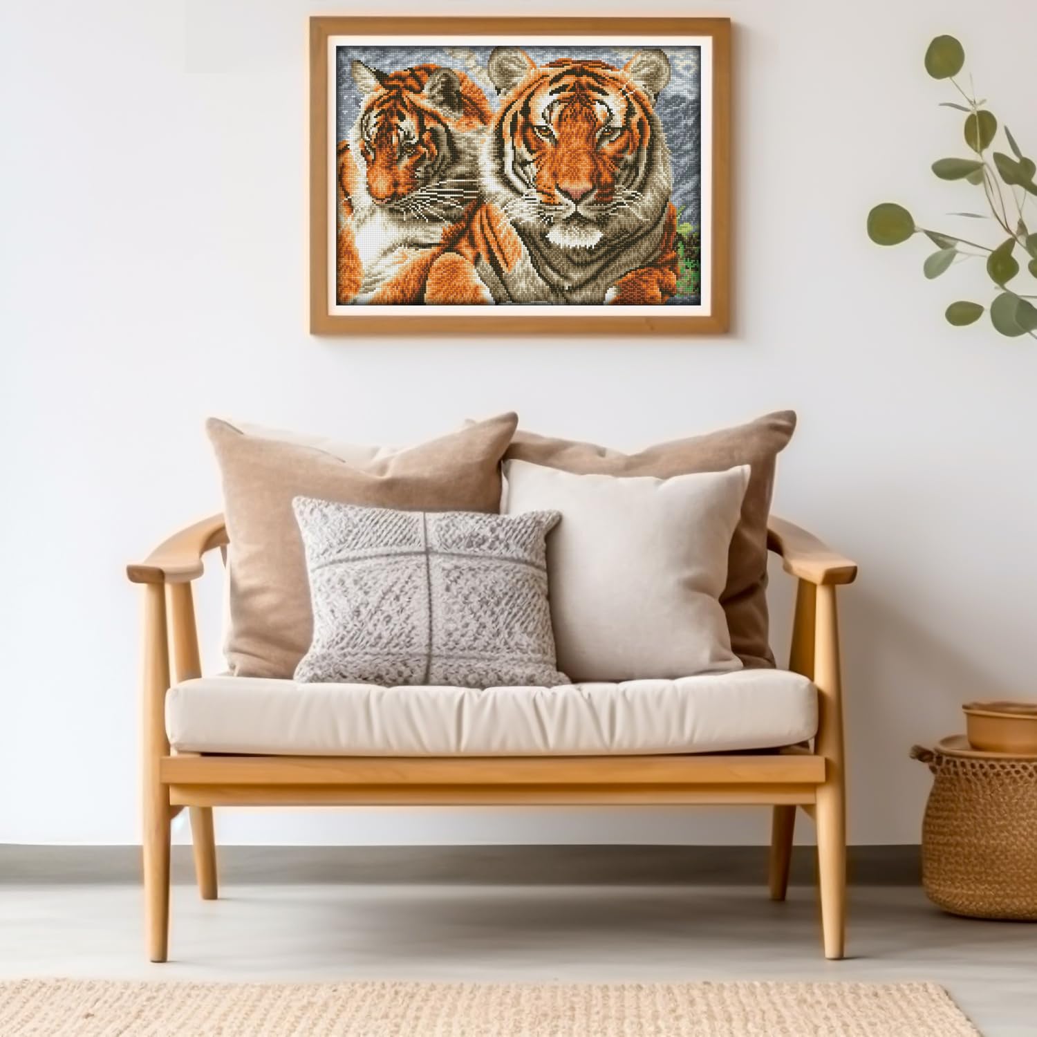 DIAMOND DOTZ Tigers Animal Diamond Painting Kits for Adults - Diamond Art Kits a Relaxing Creative Craft Kit with Dotz Gems 14.6"x20.3"