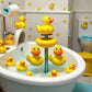 2Pcs Yellow Rubber Ducks Decor, 2.28" Finger Rubber Duck, Cute Small Funny Toys Car Accessories for Bathroom Car Dashboard Decorations?Bath Ornamental