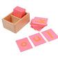 Adena Montessori Lower and Capital Case Sandpaper Letters,Early Child Development Learning Material,ABC Alphabet Preschool Toy Baby English Letters