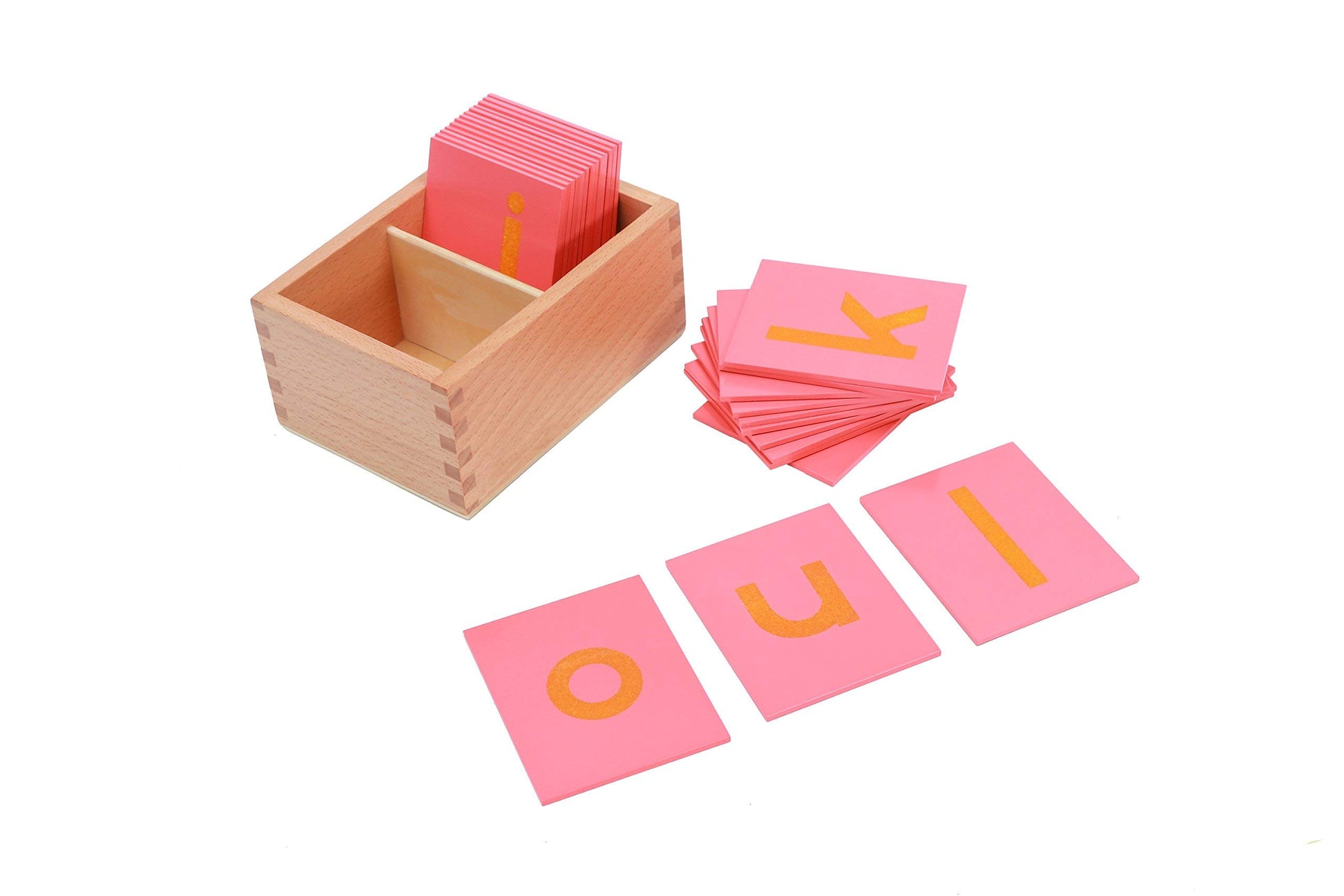 Adena Montessori Lower and Capital Case Sandpaper Letters,Early Child Development Learning Material,ABC Alphabet Preschool Toy Baby English Letters