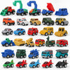 36 Pieces Pull Back Cars and Trucks Toy Set - Mini Pocket Vehicles, Fighter Jets, Construction, Race Cars & Military Toys - Bulk Party Favors