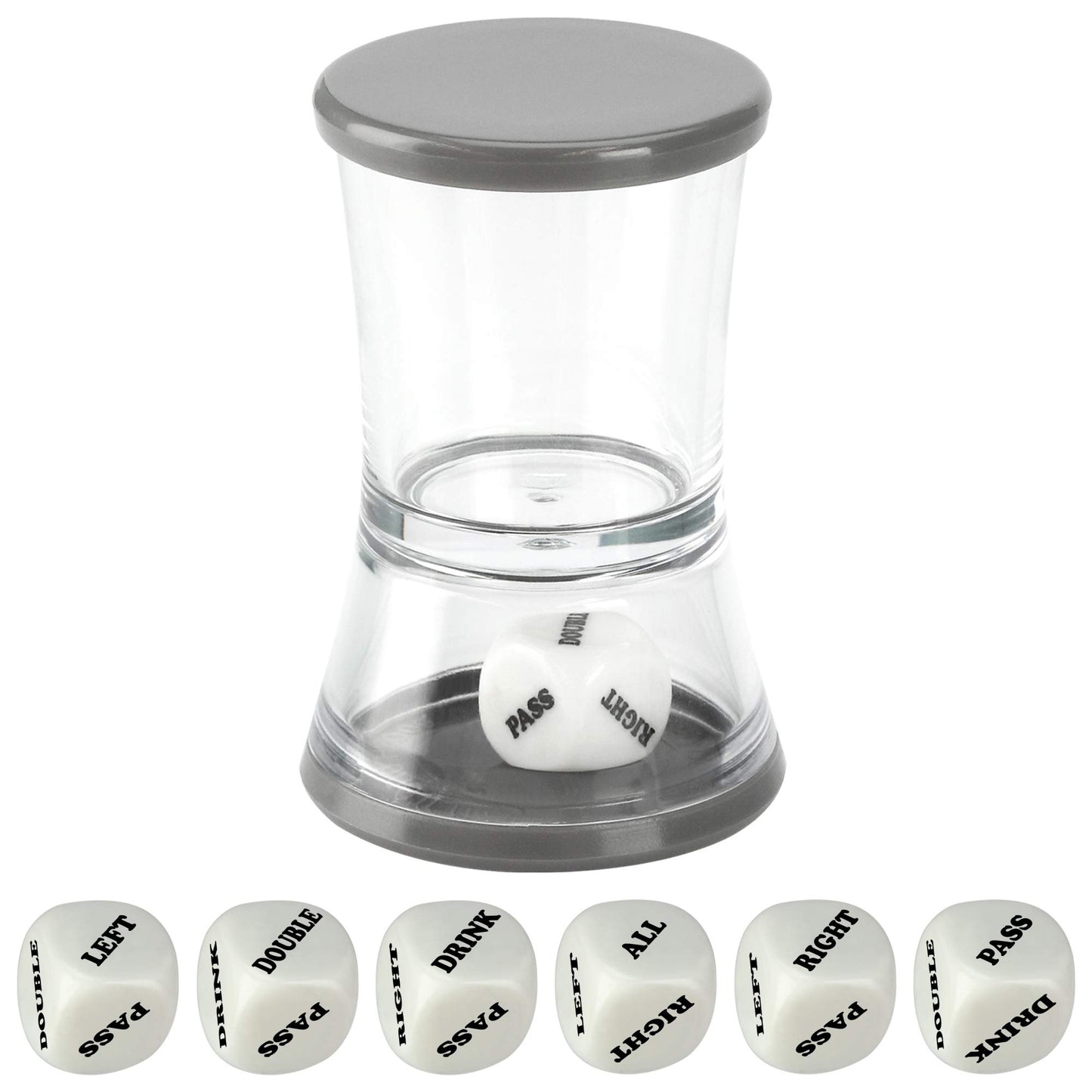 Barbuzzo Loaded Dice - The Ultimate Home Party Drinking Game - Fill the Shot, Slam it Down, & Do Whatever the Die Tells you to Do - Great Gift