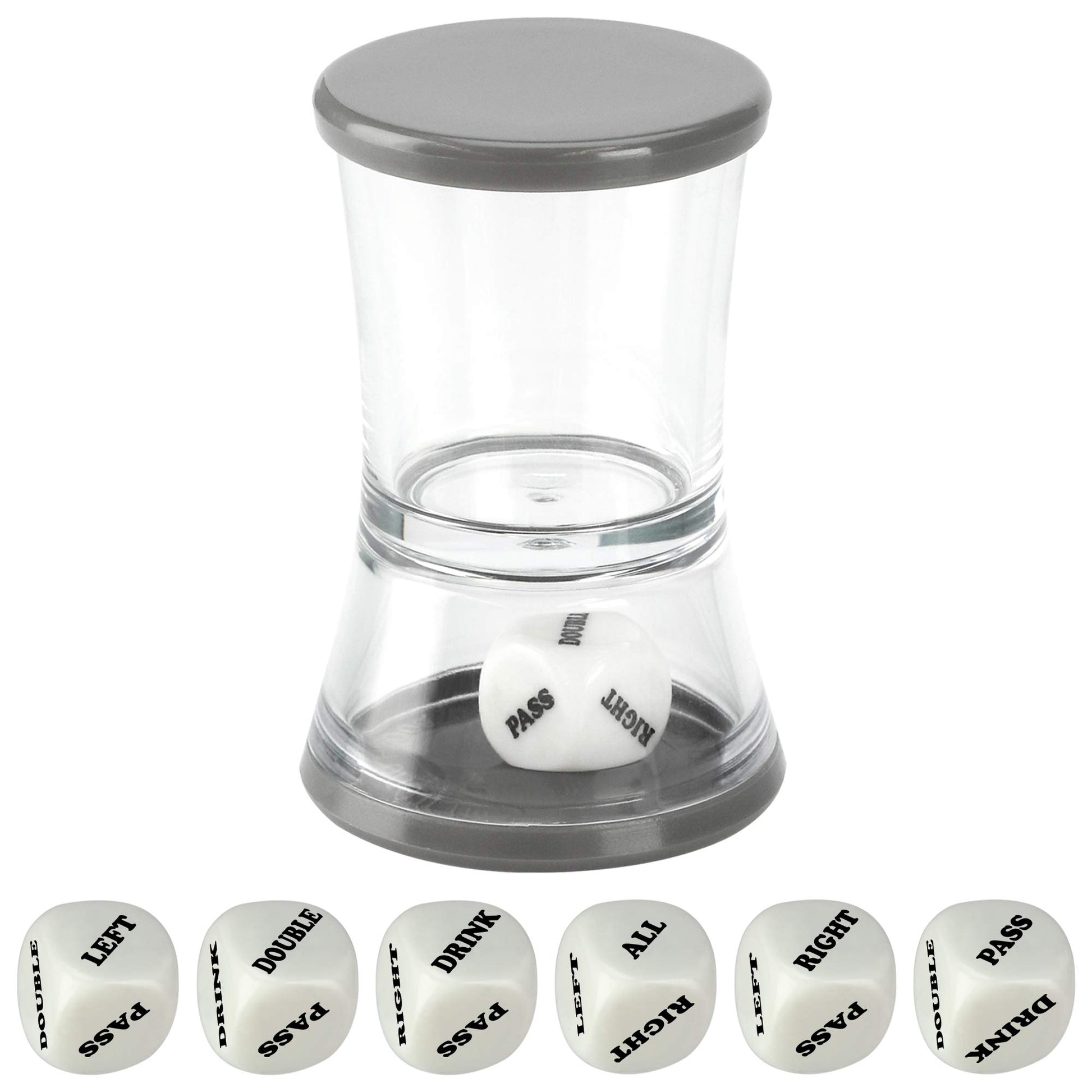 Barbuzzo Loaded Dice - The Ultimate Home Party Drinking Game - Fill the Shot, Slam it Down, & Do Whatever the Die Tells you to Do - Great Gift