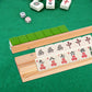 efulycozyy Mahjong Racks with Pushers, Mahjong Pushers and Racks, Wooden Mahjong Racks Set of 4, Mahjong Pushers with Storage Bags, Magnetically