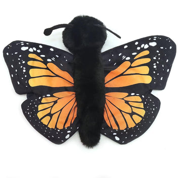 The Petting Zoo Monarch Butterfly Stuffed Animal Plushie Slap Bracelet, Gifts for Kids, Slapstix Wildlife Animals, Orange Monarch Butterfly Plush Toy