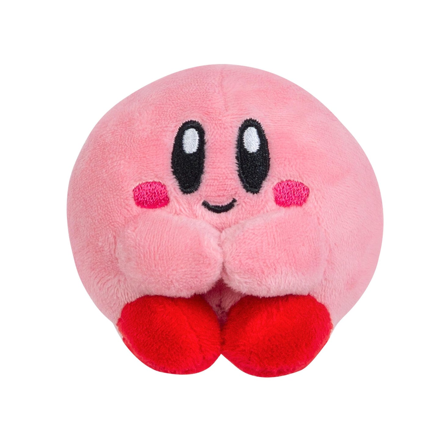 TOMY Chokkori San Kirby Mini Plush Toys - 4-Pack with Kirby, Waddle Dee, Meta Knight & King Dedede - Mini Gaming Desk Decor - Gamer Gifts