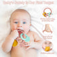 Easter Silicone Teething Toys, 3 Months+, Infant Baby Easter Basket Stuffers for Babies, Baby's Easter Egg Rabbit Carrot Teether Toy, Easter Gift