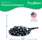 The Petting Zoo Diamond Stingray Stuffed Animal Plushie, Gifts for Kids, Earth Keeperz Sealife Animals, Zoologee Blue and White Stingray Plush Toy, 22