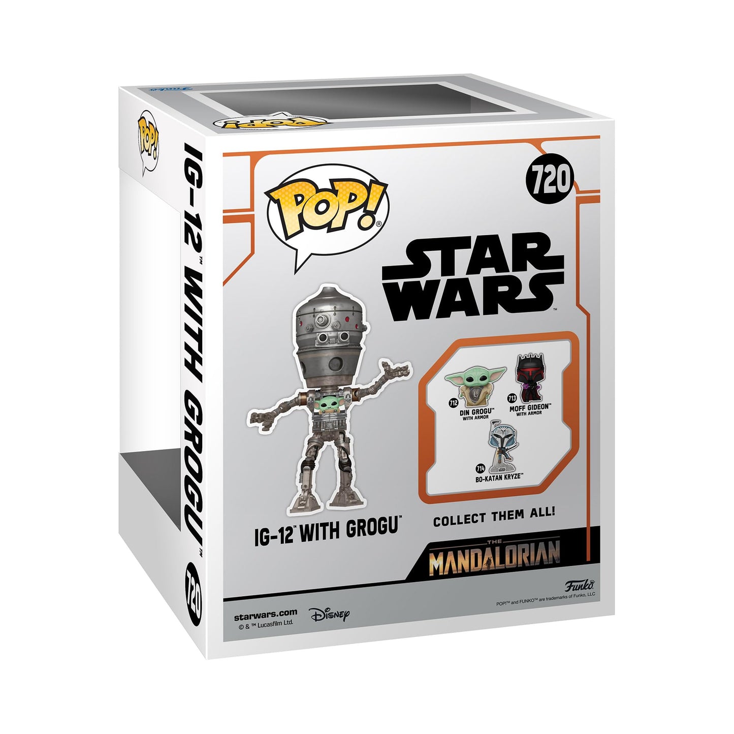 Funko POP! Deluxe: Star Wars The Mandalorian - Grogu (Baby Yoda) IG-12