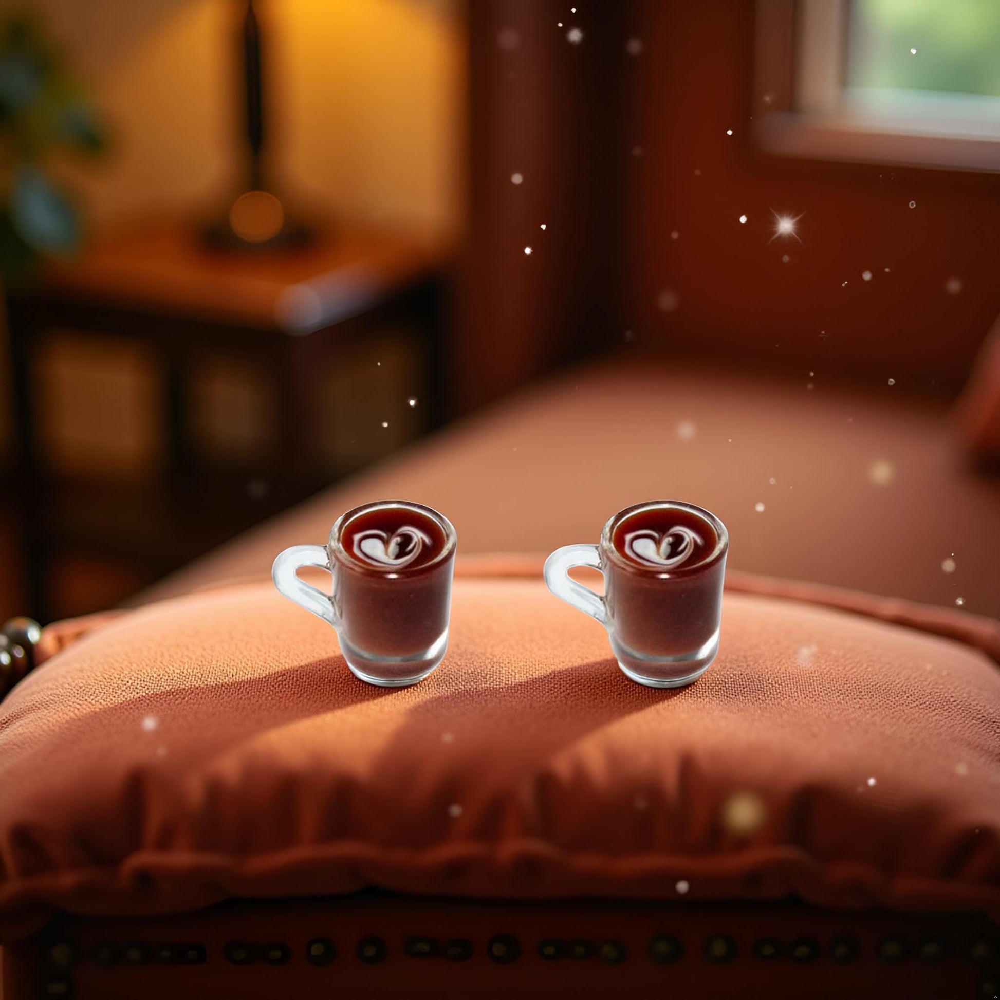 2 Pcs Miniature Coffee Cups Model Dollhouse Ornament Dollhouse Decoration Mini Decor Doll House Accessories Miniature Dollhouse Accessories (Random