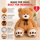 Kangaroo 5ft Giant Teddy Bear Extra Large Stuffed Animal - Giant Brown Plush Toy for Girls & Boys - Big Soft Human Size Jumbo Teddy Bear for Teens