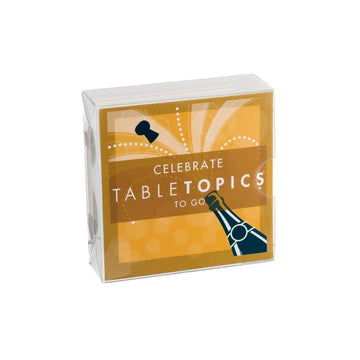TableTopics Celebrate to Go Conversation Cards Game for Parties, Special Occasions, & Holidays with 40 Questions to Take Anywhere, Great Gift