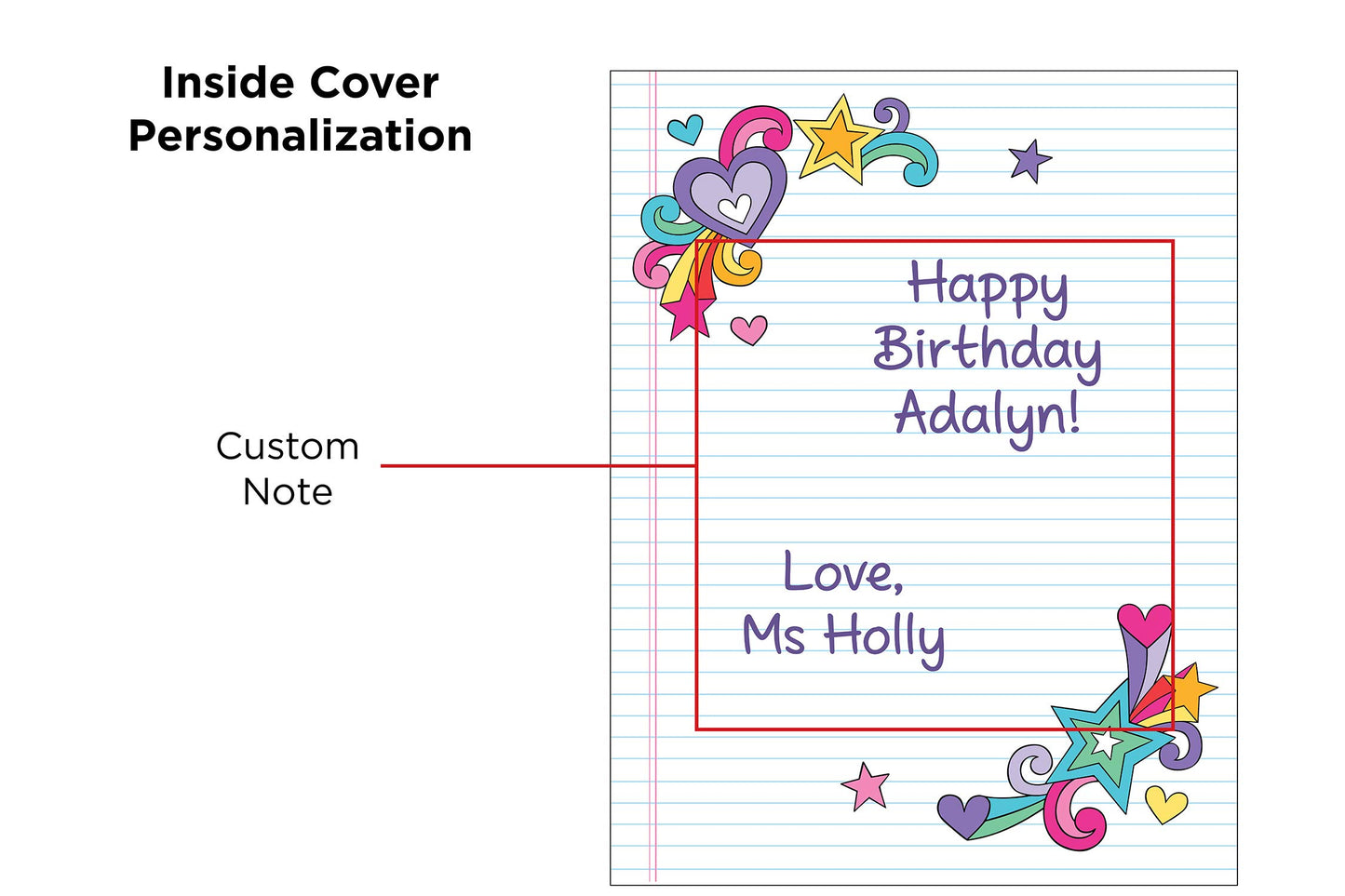 Notebook Doodles Adorable Pets - Customized Coloring Book (Design Originals) Personalized with Name and a Special Note from You to Make a Thoughtful