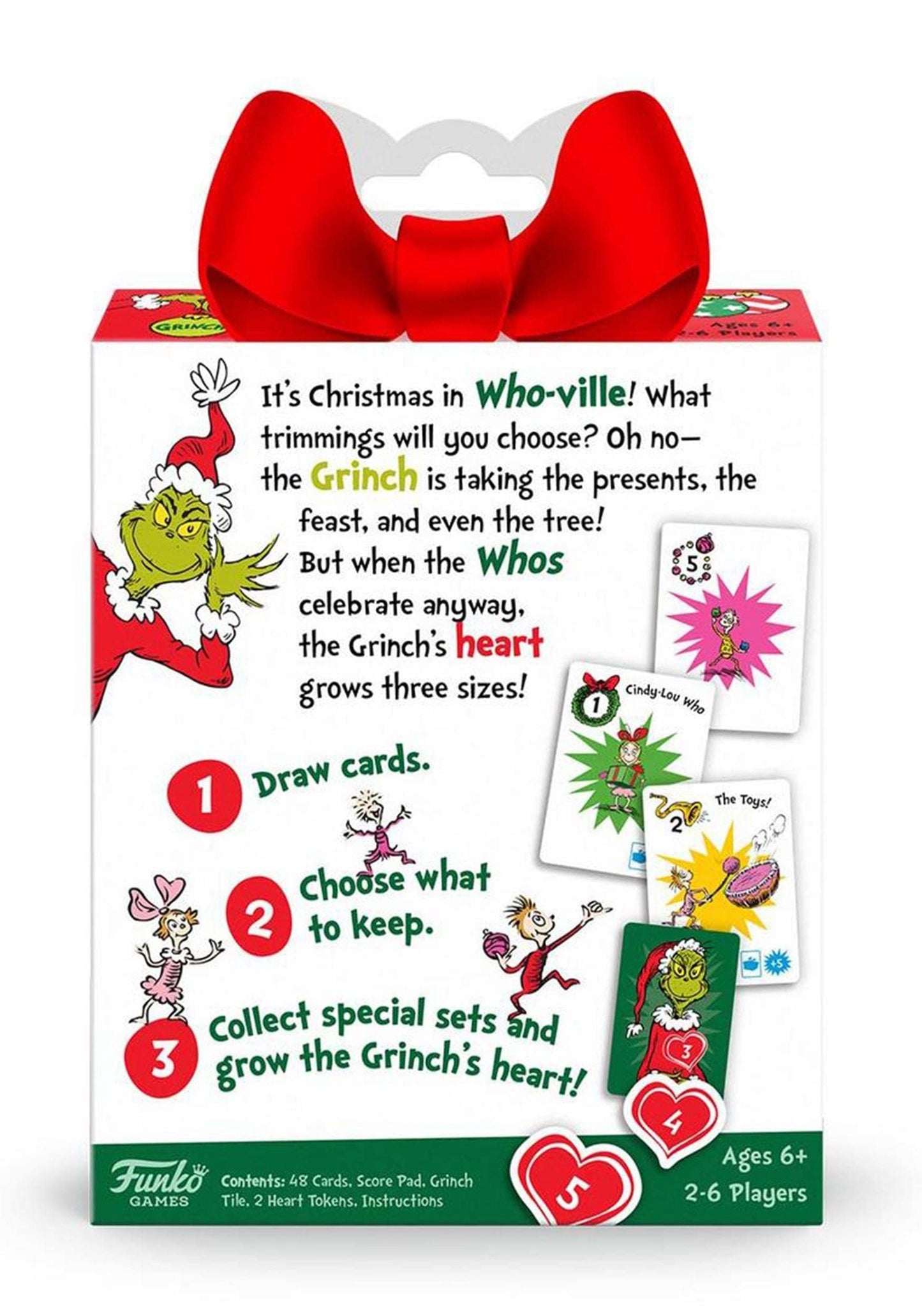 Funko Pop! Dr. Seuss - Grinch Grow Your Heart Card Game