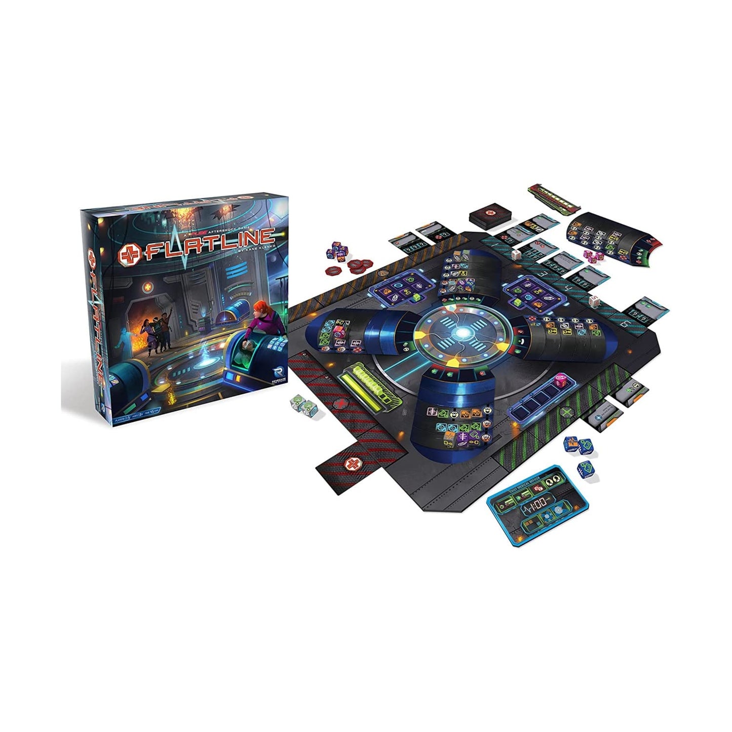 Renegade Game Studios FLATLINE - A FUSE Aftershock Game