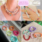 Friog Graduation Teachers Appriciation Gift Jewelry/Bracelet Making Kit 6000+PCS Clay Beads, 24 Colors Flat Preppy Beads for Friendship Jewelry