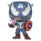 Funko POP!: Marvel: Marvel Venom: Venom Captain America - Collectible Vinyl Figure - Gift Idea - Official Merchandise - for Kids & Adults - Comic
