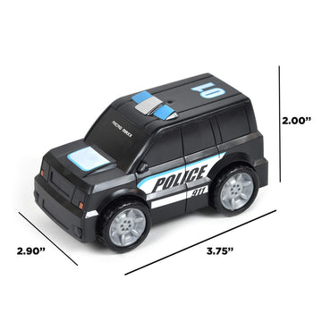 Sunny Days Entertainment Micro Mini City Vehicles - Rescue Toy Car and Truck Set for Kids | Firetruck Helicopter Police Ambulance | Free Wheeling