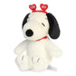 Aurora® Adorable Peanuts® Love On The Mind™ Snoopy Stuffed Animal - Officially Licensed Toys for All Snoopy Fans - Nostalgic Gift for Adults