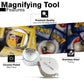Passive Paradise Card Grading Centering Tool Set for Pokemon - Magnifying Tool & Cleaning Cloth Included - Trading Card Submission Pre-Inspection Kit